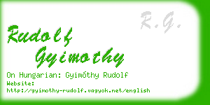 rudolf gyimothy business card