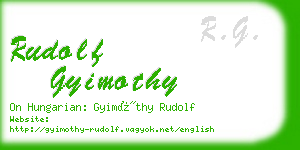 rudolf gyimothy business card